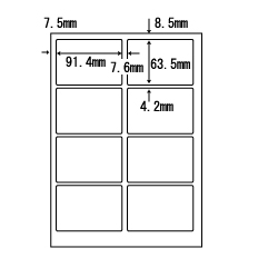 東洋印刷 PCL-2 [ナナ目隠しラベルA4(8面)(250シート)]
