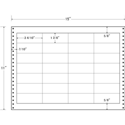 東洋印刷 LX15K [タックフォームラベル 15x11インチ 28面 500折]