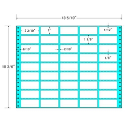 東洋印刷 RT13X [タックフォームラベル 13 5/10x10 3/6インチ 45面 500折]