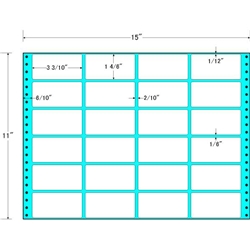 東洋印刷 RT15T [タックフォームラベル 15x11インチ 24面 500折]