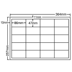 東洋印刷 ED20SF [シートカットラベル B4 20面(500シート)]