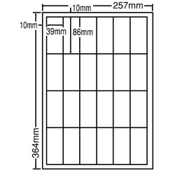 東洋印刷 LEW24PF [シートカットラベル B4 24面(500シート)]