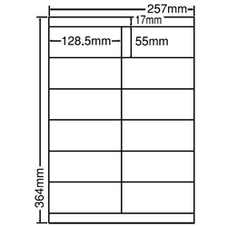 東洋印刷 LEZ12PF [シートカットラベル B4 12面(500シート)]