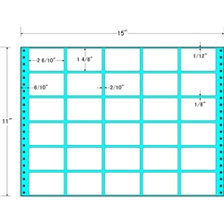 東洋印刷 RT15B [タックフォームラベル 15x11インチ30面 500折]