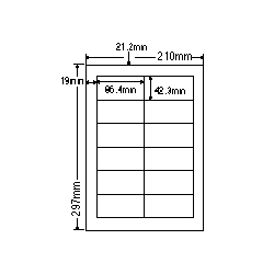 ナナクリエイト CL11 [レーザプリンタ用ラベル(12面)普通紙タイプ]