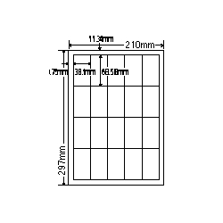 ナナクリエイト CL23 [レーザプリンタ用ラベル(20面)普通紙タイプ]