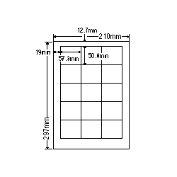 ナナクリエイト CL12 [レーザプリンタ用ラベル(15面)普通紙タイプ]