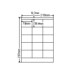 ナナクリエイト CL13 [レーザプリンタ用ラベル(15面)普通紙タイプ]