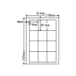 ナナクリエイト CL9 [レーザプリンタ用ラベル(12面)普通紙タイプ]