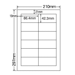 ナナクリエイト MCL11 [カラーレーザプリンタ用ラベルマットタイプ(12面)]