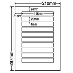 ナナクリエイト MCL25 [カラーレーザプリンタ用ラベルマットタイプ(10面)]