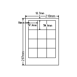 ナナクリエイト SCL10 [カラーレーザプリンタ用ラベル光沢紙タイプ(12面)]