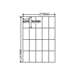 ナナクリエイト SCL22 [カラーレーザプリンタ用ラベル光沢紙タイプ(20面)]