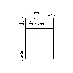 ナナクリエイト SCL23 [カラーレーザプリンタ用ラベル光沢紙タイプ(20面)]