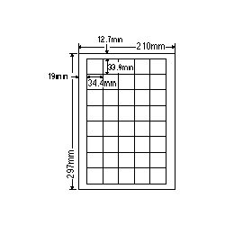 ナナクリエイト SCJ15 [カラーインクジェットプリンタ用光沢ラベルA4(40面)]