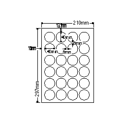 ナナクリエイト SCJ18 [カラーインクジェットプリンタ用光沢ラベルA4(24面)]