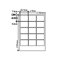 ナナクリエイト SCJ3 [カラーインクジェットプリンタ用光沢ラベルA4(15面)]