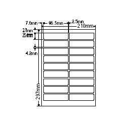 ナナクリエイト SCJ4 [カラーインクジェットプリンタ用光沢ラベルA4(18面)]