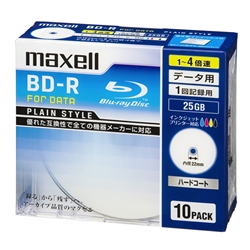 BR25PPLWPB.10S [4倍速対応データ用BD-R25GB PLシリーズ10枚1枚ずつ5mmプラケースプリント対応ホワイト]