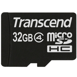 トランセンド TS32GUSDC4 [32GB microSDHC Card (CL4、NoBox&Adapter)]