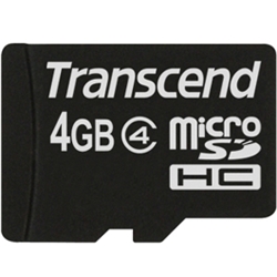 トランセンド TS4GUSDHC4 [microSDHCカード 4GB Class4 SDアダプタ付]