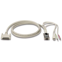 誠実 ブラックボックス・ネットワークサービス ServSwitch EHN428-0006 1.8m(6ft.) HD15+USB CPUケーブル - TV
