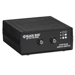 ブラックボックス・ネットワークサービス 10G対応CAT6　ABCDスイッチ
