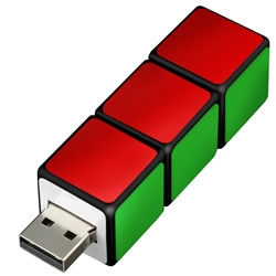 グリーンハウス GH-UFD4GRBC [USBフラッシュメモリ キューブ型 4GB]