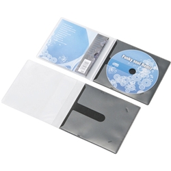 エレコム CCD-DPC30BK [CD/DVD用スリム収納ソフトケース/1枚収納/30個/ブラック]