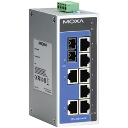 MOXA EDS-208A-M-SC-T [アンマネージドスイッチ、7xRJ45 1xマルチSC、Tモデル]