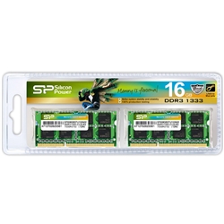 シリコンパワー SP016GBSTU133N22 [メモリ 204Pin SO-DIMM PC3-10600 8GB×2]