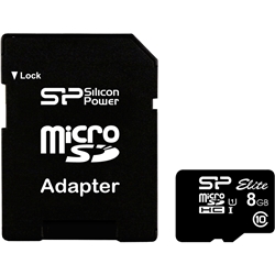 シリコンパワー SP008GBSTHBU1V10-SP [UHS-1 microSDHCカード 8GB Class10]