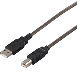 BSUAB215BS [USB2.0ケーブル(A to B) 1.5m ブラックスケルトン]