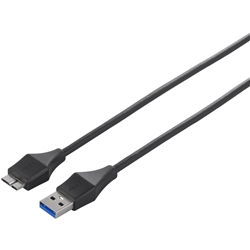 バッファロー（サプライ） BSUAMBSU320BK [ユニバーサルコネクター USB3.0 A to microB スリムケーブル 2.0m ブラック]