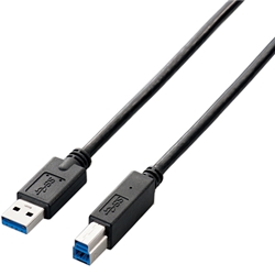 エレコム USB3-AB20BK [USB3.0ケーブル(A-B)/2m/ブラック]