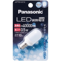 パナソニック LDT1DGE12 [LED装飾電球 0.5W (昼光色相当)]