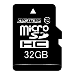 アドテック AD-MRHAM32G/10 [microSDHCカード 32GB Class10 SD変換Adapter付]