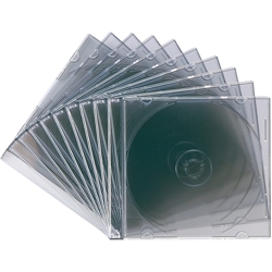サンワサプライ FCD-PU10BK [DVD・CDケース(10枚セット・クリアブラック)]