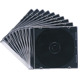 FCD-PU10MBK [DVD・CDケース(10枚セット・マットブラック)]