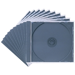FCD-PN10BK [DVD・CDケース(10枚セット・ブラック)]