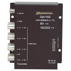 ジョブル VAD-SD800/D.L1.TC [8映像+デジタル信号用光ファイバー送信器]