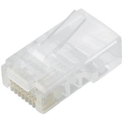 エレコム LD-RJ45TY10/T [RJ45コネクタ/Cat5e/ヨリ線/ツメ折れ防止/10個]