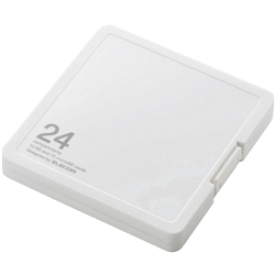 CMC-SDCPP24WH [メモリカードケース/SD12枚+microSD12枚収納/ホワイト]