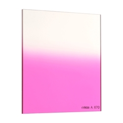ケンコー Cokin Pシリーズ 83×100mm角 ハーフグラデーションフィルター フルーピンク1 P670 [200670]