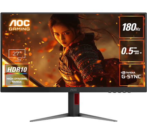 AOC Q27G4F/11 [27型ゲーミング液晶ディスプレイ/2560×1440/HDMI、DisplayPort/ブラック/180Hz]