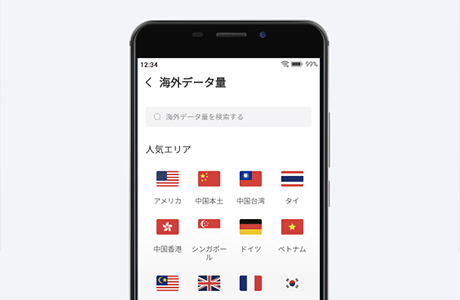 専用アプリから全世界でネットにつながる!