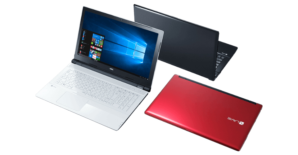 NEC LAVIE i3/SSD512/メモリ8/Office2021/赤色